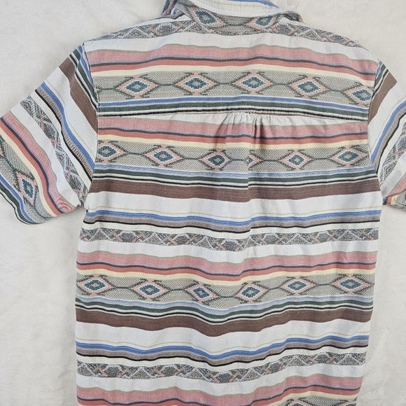 Cabin Creek Aztec Shirt Large Button Down New Mexico Santa Fe western - Picture 7 of 8